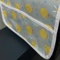 thumbnail image 3 of Yellow Bird Microwave Oven Cover, Cartoon of Chicken Petals Polka Dots, Water Resistant Organizer with Pockets for Kitchen, 36" x 12", Pale Seafoam Mustard, by Ambesonne, 3 of 4