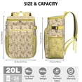 thumbnail image 3 of Travel Cooler Bag - Pioneer Flower Floral Print Pattern Camping Beer Cooler Backpack with Bottle Opener- Waterproof Insulated Picnic Backpacks - Cooler Bag for Beach, 3 of 6
