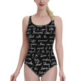 thumbnail image 1 of The Picture Of Dorian Gray ( Beginning Of Ch. 1 ) Deep V-Neck Halter One-Piece Swimsuit Ladies Monokini Beach Bathing Suits, 1 of 5