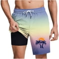 thumbnail image 1 of Pantalones Cortos Casuales para Hombre Imprimir con Bolsillos Pantalones de Playa de Cintura Elástica, Pantalones Cortos de Cintura Elástica para Hombre, 1 of 5