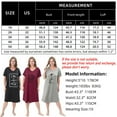thumbnail image 4 of FEREMO 3 Pack Nightgowns for Women Plus Size V Neck Printed Sleepwear Loose Comfy Night Gown, 4 of 7