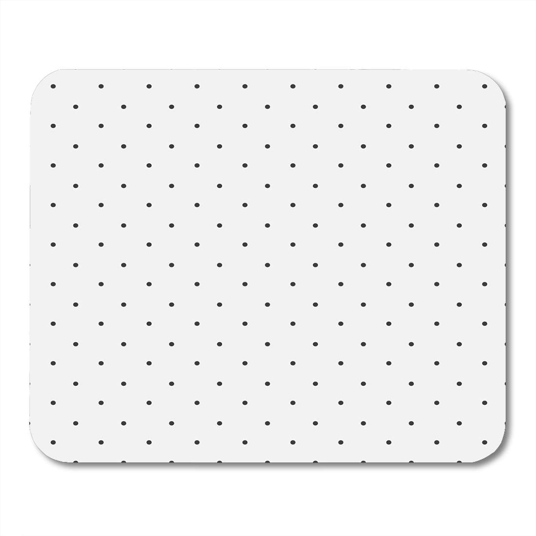 KDAGR Abstract White Point Simple Dot Pattern Black Polka Spot Mousepad ...