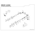 thumbnail image 2 of Elements of Design Magellan EB248AX Tub and Shower Faucet, Satin Nickel, 2 of 2