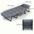 thumbnail image 2 of Adjustable Portable Folding Camping Sofa Bed - Single Size with Soft Cushions & Pillows for Camping, Travel & Gifting, 2 of 7