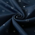 thumbnail image 3 of Deconovo Blackout Curtains Star Foil Print Grommet Curtain for Bedroom 52W x 54L inch Navy Blue, 3 of 4