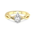 thumbnail image 3 of 4 Carat IGI Certified Pear Shape Lab Grown Diamond Engagement Ring | 14K Yellow Gold | Evermore Solitaire Diamond Ring | FG-VS1-VS2 Quality Friendly Diamonds, 3 of 4
