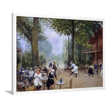 The Chalet Du Cycle in the Bois De Boulogne by Jean Beraud Framed Print Wall Art
