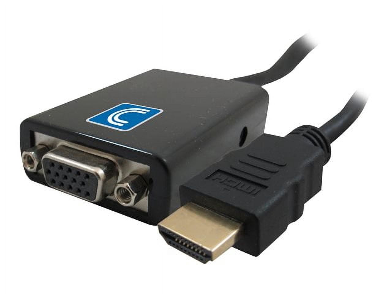 4IN HDMI A MALE TO VGA FEMALE W/AUDIO CONVERTER 2 YR WARR