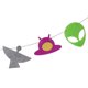 thumbnail image 4 of Novelty Space Felt Bunting Hanging Garland Kids, 4 of 9