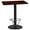 Mahogany, variant on EMMA + OLIVER Scratch-Resistant/Foot Ring Pub Table, Walnut
