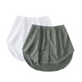 thumbnail image 1 of Gibobby faldas cargo moda para mujer, camisa versátil, suéter, falda superpuesta, mitad inferior y minifaldas para mujer, 2PC faldas(Blanco+Gris, XL), 1 of 4