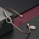 thumbnail image 3 of Rose Gold Love Knot Bracelet For Women Charm Cuff Bangle Bridesmaid Jewelry, 3 of 5