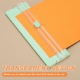 thumbnail image 4 of Paper Cutter Trimmer A4 Straight Small Portable Paper Slide Paper Slicer with Safe-Guard for Craft Cardstock Label Card Scrapbook Photo Green with 1 Blade, 4 of 7