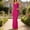 Hot Pink plus size bodycon dress a1, variant on Uscallm Women's Plus Size Sleeveless Bodycon Maxi Dress Round Neck Solid Elegant Formal Long Travel Dresses Summer Casual Wedding Guest Graduation Clothes, Hot Pink S