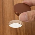 thumbnail image 6 of Uxcell 32Pcs Plastic Hole Plugs, Flush Type Panel Hole Plugs Insert End Caps for Locking Hole Furniture Cabinet 6mm Red-Brown, 6 of 6