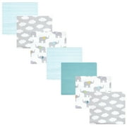 Luvable Friends Hudson Baby Flannel Receiving Blankets 7pk, Soft Elephant