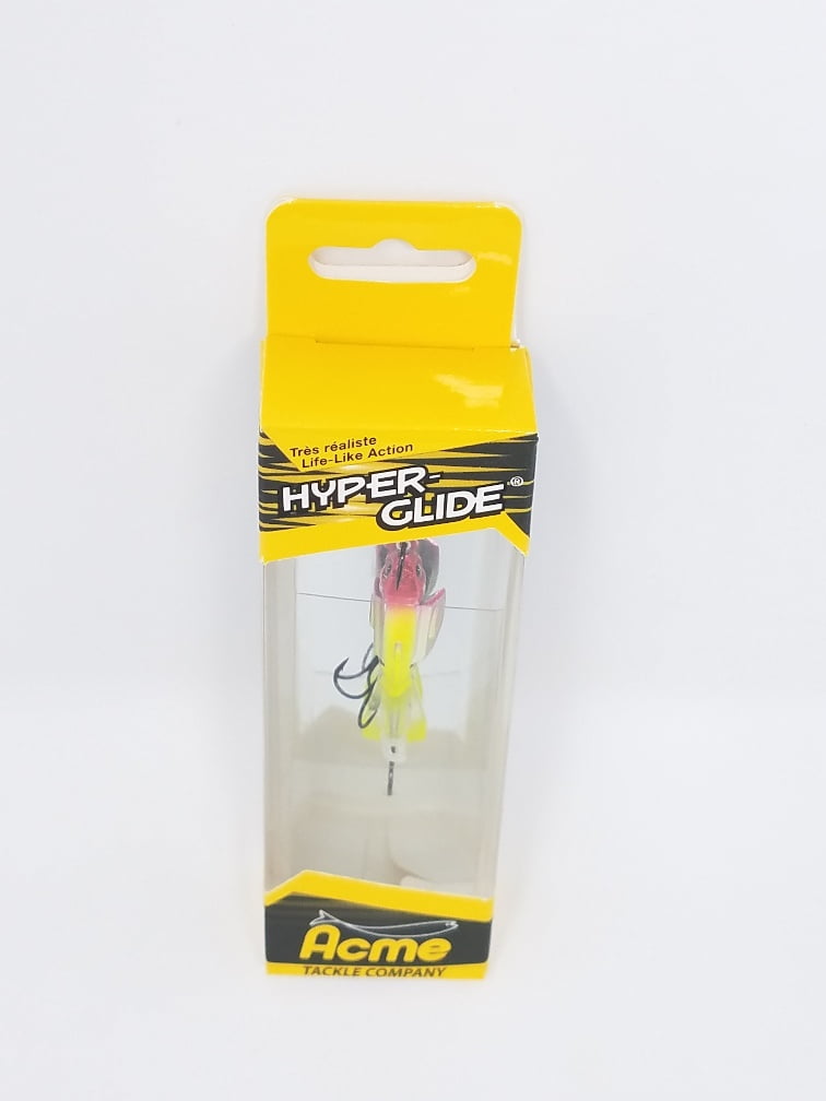  Acme Ice Lures HR4/GC Hyper-Rattle - 1.5 Glow Clown