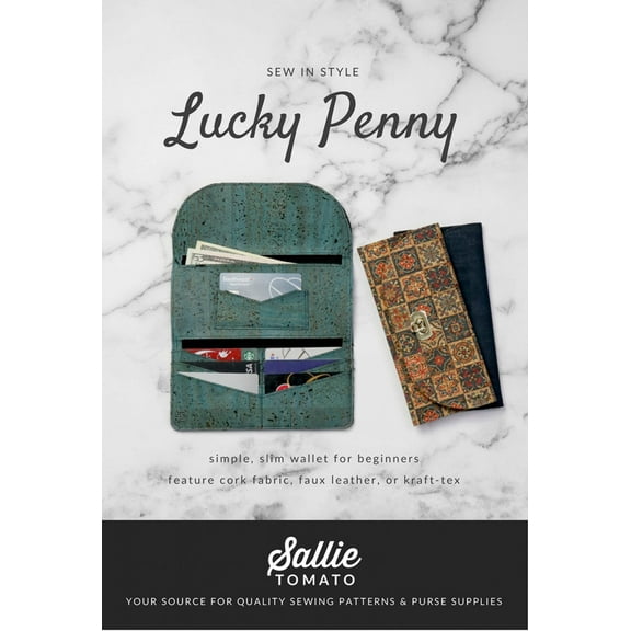 Lucky Penny Wallet Sewing Pattern by Jessica Barrera for Sallie Tomato