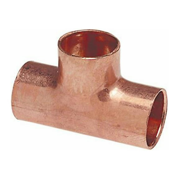 Nibco W01730T Copper Pipe Tee, 1 x 1 x 3/4 In. CxCxC - Quantity 5