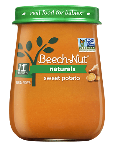 Beech-Nut Naturals Stage 1, Sweet Potato Baby Food, 4 oz Jar