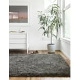 thumbnail image 2 of Loloi Mila Shag Solid Charcoal Area Rug, 2 of 6