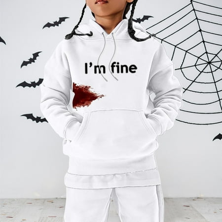 

Yiwula Halloween Children s Winter Fashion Festival Printed Solid Color Hoodless Long Sleeved Hoodie Casual And Comfortable Coat