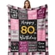 thumbnail image 1 of LHSHID 80th Birthday Gifts For Women 80th Birthday Gift Blanket Best Gifts For 80 Year Old 80th Birthday Decorations 80 Year Old Birthday Gifts For Women Birthday Gifts For 80 Year Old 40"x50", 1 of 7