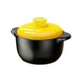 thumbnail image 2 of Hiroekza Kitchen Gadgets Yellow Cover Casserole Soup Slow Cooker Household Porridge Pot Rice Dry Burning Does Not Crack Natural Gas Open Flame Kitchen Utensils, 2 of 6