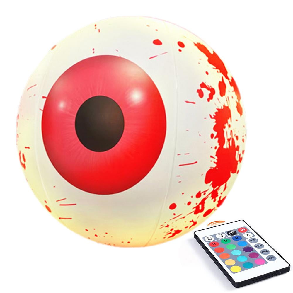 Halloween Inflatable Decoration Builtin Led Rotating Lights 24in Scary