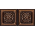 thumbnail image 3 of 223 - La Scala 2 ft. x 4 ft. PVC Glue-up or Lay in Ceiling Tile in Antique Copper (80 Sq.ft / Pack) - 10 Pieces, 3 of 18