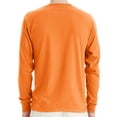 thumbnail image 4 of Hanes Essential-T Men's Long Sleeve T-Shirt, Crewneck, Classic Fit Cotton Tee, Tennessee Orange, 2XL, 4 of 5