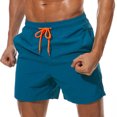 thumbnail image 1 of Minnieouse Pantalones cortos de playa de verano para hombre, pantalones cortos de secado rápido para correr, gimnasio, Fitness, entrenamiento Prendas para la parte inferior del cuerpo Azul 3XL, 1 of 1