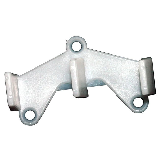 Guía para puertas de armario Barton Kramer de nailon, 9 cm, color blanco