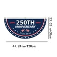 thumbnail image 2 of 250th Anniversary usa Flag Semicircular Banner 47"×23.6", Official America 250 Design, Resistant Nylon for Outdoor Home Event Decor, 2 of 2