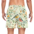 thumbnail image 2 of FORMRS Mens Swim Trunks Mesh Liner Quick Dry Casual Beach Board Shorts with Pockets, Sizes S-2XL, Green Floral Pattern, 2 of 9