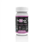 Proferrin Clear 30ct | US Made, dye Free heme Iron for high Absorption, Easy on GI Tract | Natural, NSF Certified