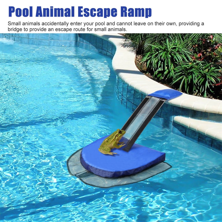 10ft Pool Ladder Pool Animal Escape Ramp, 1Pack Blue Fog Saver For ...