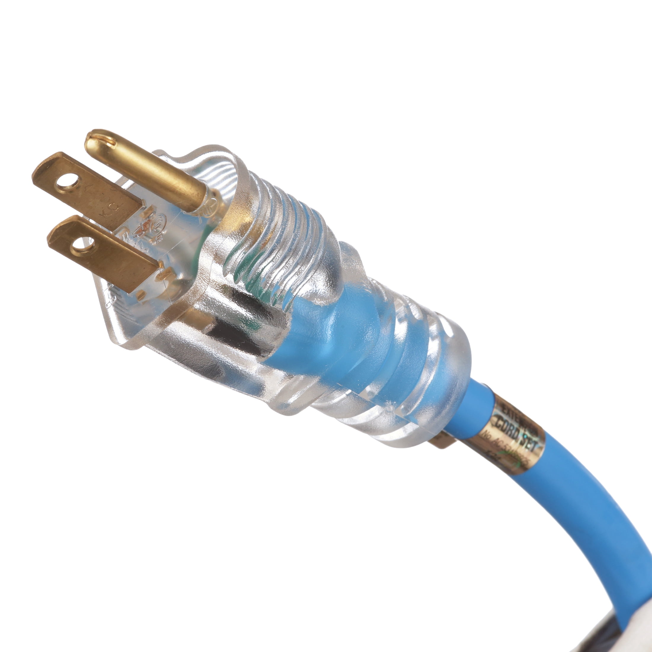 Coleman Cable 2469SW8806 14 Gauge 100 ft Blue 1 Outlet Outdoor Extension Cord