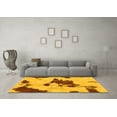 thumbnail image 3 of Ahgly Company Indoor Rectangle Abstract Yellow Modern Area Rugs, 4' x 6', 3 of 4
