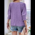thumbnail image 2 of Blusa Informal con Cuello Redondo y Mangas para Mujer, Color , XXL, 2 of 6