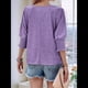 thumbnail image 2 of Blusa Tipo Túnica Informal con Cuello Redondo y Ligera para Mujer, Color , Talla M, 2 of 6