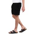 thumbnail image 3 of Men's 6" Elastic Waist Twill Cargo Shorts, Black, M, 3 of 5