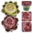 thumbnail image 6 of STRANDCHIC Decorative Shiny Artichokes Faux Artichokes Green 2Pcs Home Desktop, 6 of 9