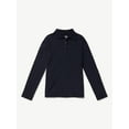 thumbnail image 4 of Justice Girls Uniform Long Sleeve Knit Polo Shirt, Sizes XS-XLP, 4 of 4