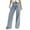 Light Blue, variant on Idoravan Jeans for Women Clearance under $5 Women's Classic Fashion Retro Casual Pants Denim Pants