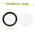 thumbnail image 2 of 5" Speaker Grill, Gold ABS Frame with White Mesh Cover and Screw, 2 of 7