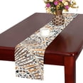 thumbnail image 2 of MKHERT Marble Texture Leaves Table Runner for Kitchen Wedding Party Home Decor 14x72 inch, 2 of 4
