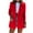 Red, variant on Lindreshi Womens Plus Size Blazers on Women Business Attire Solid Color Long Sleeve Cardigan Top Jacket Coat