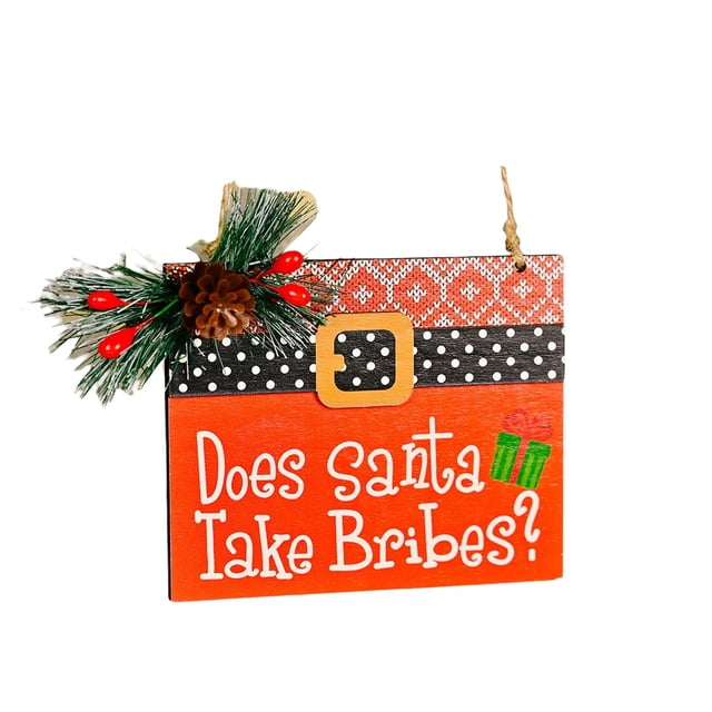 Inteprter Colgantes de con letras encantadoras Colgante de árbol de Navidad Exquisita decoración de Navidad Adorno colgante colorido Kits de decoración para fiestas Tipo 2 Inteprter HA070253-02B