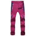 thumbnail image 5 of Ecqkame Women's Cargo Capris Hiking Pants Clearance Men And Women Couples Mountaineering Quick Dry Outdoor Sports Elastic Pants Windproof Waterproof Mountaineering Pants Wine L, 5 of 5